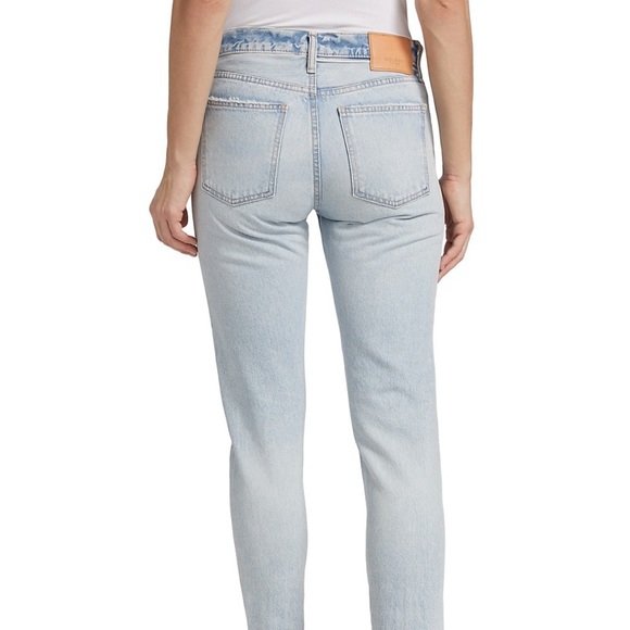MOUSSY Vintage Style Jeans Naval Tapered Light Blue Mid-Rise Button Fly NWT - Picture 3 of 9
